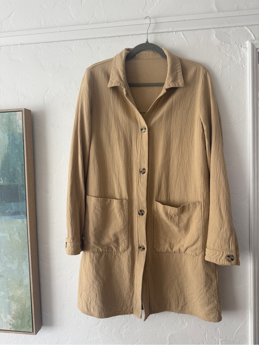 Vintage tan lightweight chore coat small / medium